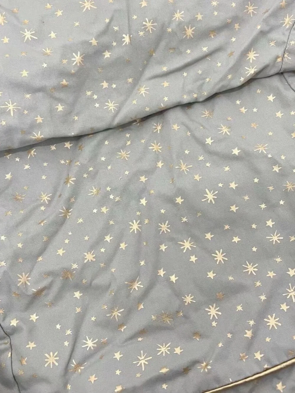 NWOT Pottery Barn Kids PBK Metallic Star My First Anywhere Chair slipcover, gray